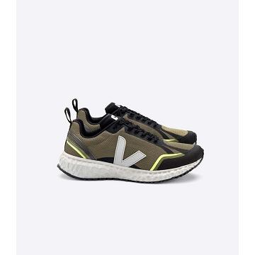 Veja CONDOR MESH Men's Running Shoes Olive | NZ 122XYU